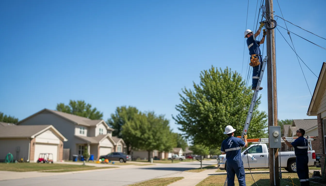 Residential electrician providing installation services in Olive, MT
